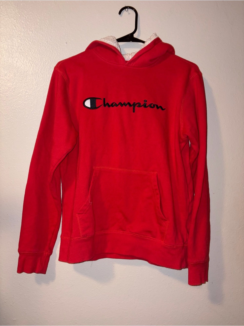 Champion Red Kids Hoodie Sweatshirt